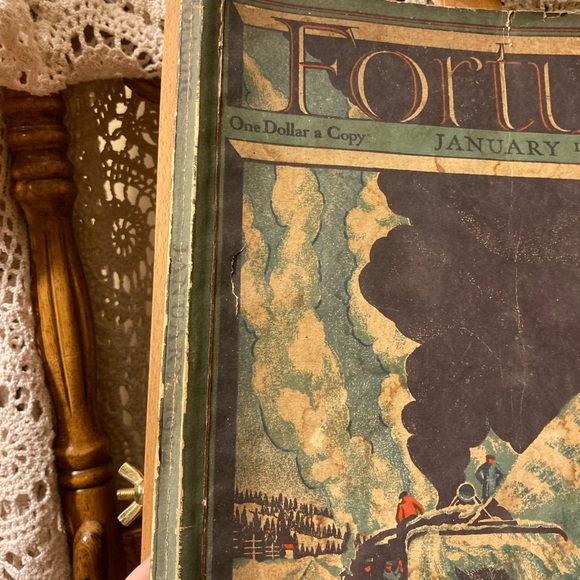 Vintage Fortune Magazine, January 1934 - Damage, Art and Ads - Picture 3 of 15